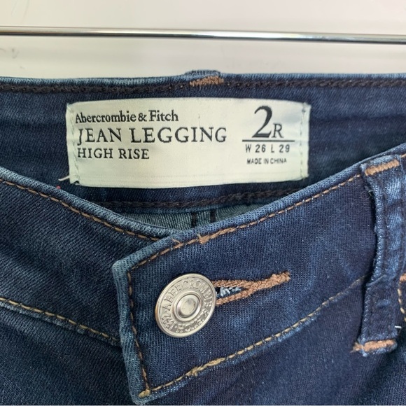 Abercrombie & Fitch High Rise Jean Leggings Size 2R - Picture 4 of 9